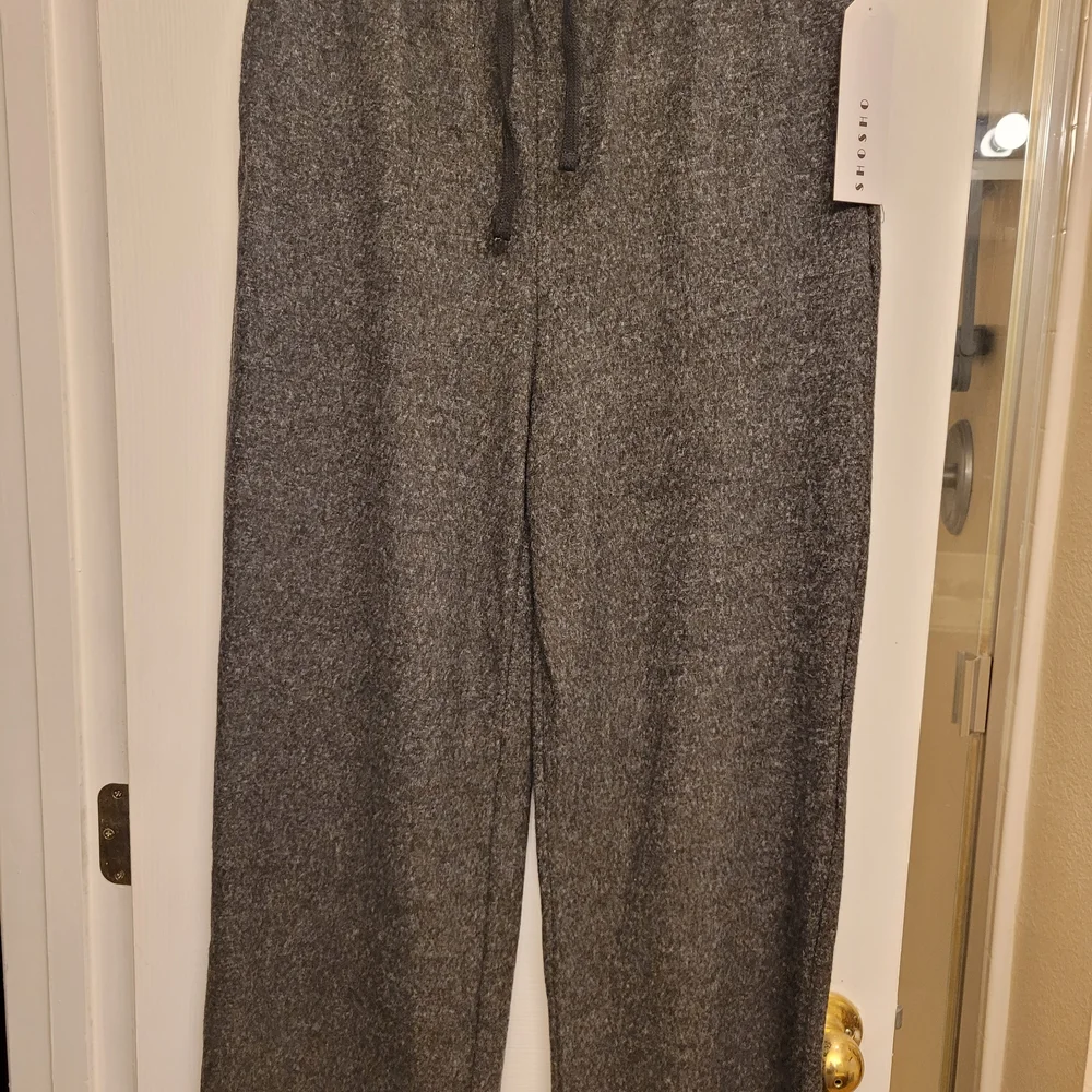 Gray Drawstring Pants - Picture 1 of 5